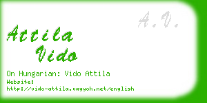 attila vido business card